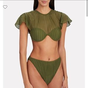 Andrea IYAMA GARA pleated Top & BIKINI SET.